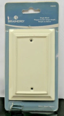 Cubierta de pared/salida Brainerd individual en blanco 126339 color: blanco nueva Foto 1 de 4