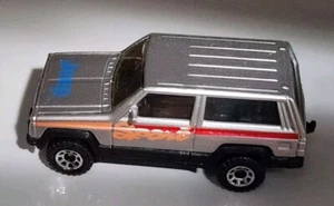1986 Matchbox Chrysler 4x4 Jeep Cherokee #27 Thailand 1:58 Silver Loose - Picture 1 of 7