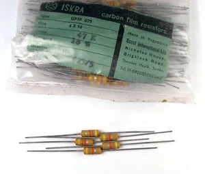2 Iskra resistor 47K 1/2W 10% (5%) '60 production Vox Fuzz Tone bender Marshall - Picture 1 of 1
