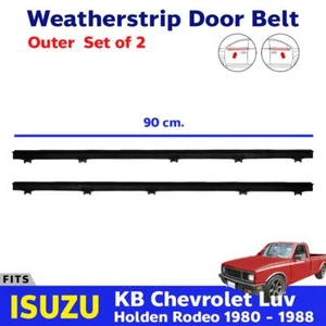 2x Weatherstrip Door Belt Outer LH+RH Fits Isuzu KB Chevrolet LUV Pickup 1980-88 - Picture 1 of 3