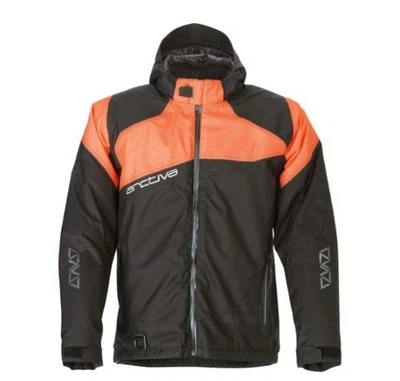 Jaqueta com Capuz Isolada Arctiva Pivot 5 - Laranja/Preto - Masculina Tamanho XL - Imagem 1 de 3