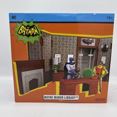Batman DC Retro 66 Classics TV Series Wayne Manor Library Playset McFarlane - Image 1 of 4
