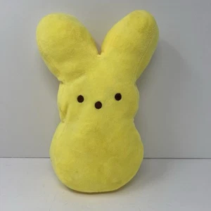 Easter Bunny Rabbit PEEPS Marshmallow Yellow Stuffed Animal 10" Plush Pillow - Picture 1 of 11