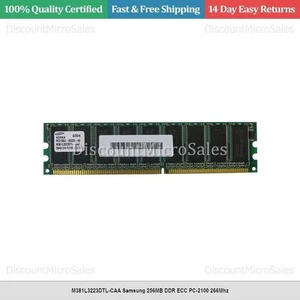 M381L3223DTL-CAA Samsung 256MB DDR ECC PC-2100 266Mhz - Picture 1 of 1