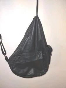 Vintage Ameribag Typ Leder Rucksack Crossbody Sling Bag Handtasche Made in Mexico - Bild 1 von 12