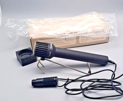 Telefunken TDM 22 Dynamisches Mikrofon mit Ständer und OVP Vintage - Bild 1 von 4