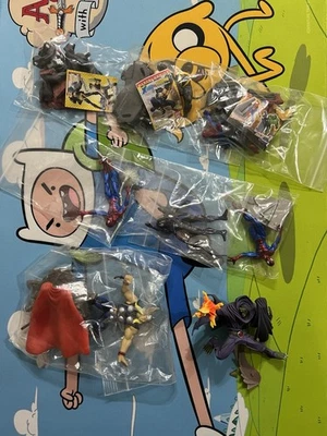 Lote De 8 Mini Figuras Marvel Thor Duende Verde Spider-Man Cíclope Veneno Foto 1 de 4