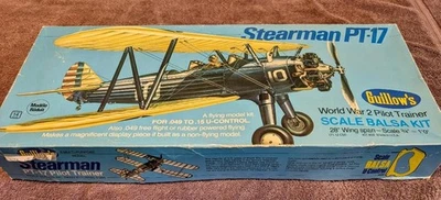 MODELO AVIÓN GUILLOW'S STEARMAN PT-17 U-CONTROL, EN MUY BUEN ESTADO Foto 1 de 4