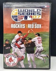 #46 Ellsbury & #20 Youkilis Signed 2007 World Series: Rockies Vs. Red Sox DVD - Picture 1 of 12