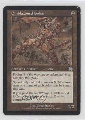 Emblazoned Golem Magic: Apocalypse #136 2001 - Image 1 of 2
