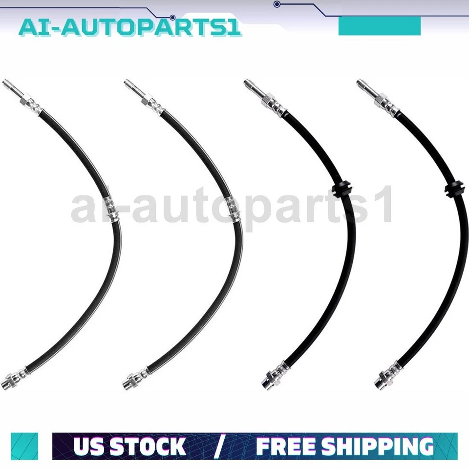 Kit de manguera hidráulica de freno delantero trasero izquierdo y derecho 4 piezas para BMW 323Ci 2000 Foto 1 de 4