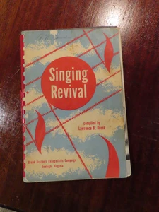 Cancionero de avivamiento cantor Brunk Brothers campaña evangelística himnario - Imagen 1 de 5