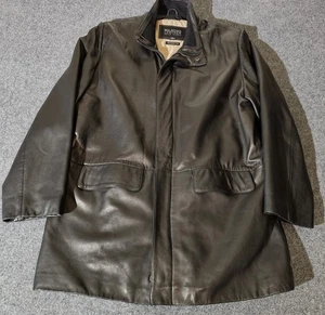 Wilsons Lederjacke Herren Large schwarz Thinsulate ultra isoliert Mantel warm - Bild 1 von 14