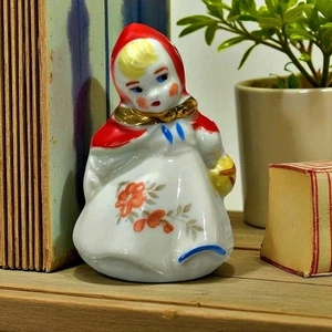 Coctelera Hull Pottery Caperucita Roja ÚNICA 3,25 pulgadas tapón de corcho de colección - Imagen 1 de 7