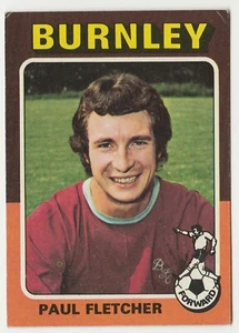 Topps Football Red & Grey Back 1975 #117 Burnley -Paul Fletcher - VG Condition - Foto 1 di 2