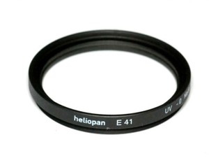 Heliopan UV Filter E 41mm x 0.5 Coated Slim - Made in Germany (NEW/ORIGINAL PACKAGING)