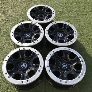 17 FORD BRONCO WHEELS RIMS GENUINE SET OF 5 STOCK SET FACTORY 2023 - Foto 1 di 21