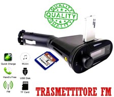 Trasmettitore auto FM Musica USB accendisigari vecchi Autoradio Caricatore USB