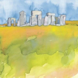 Emma Ball Stonehenge Wiltshire Greetings Card | Standing Stones Solstice Blank - Picture 1 of 1