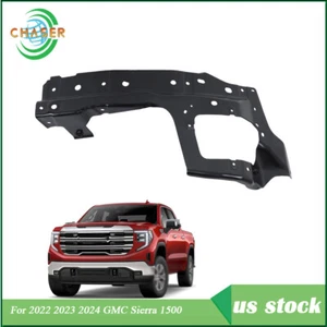 Steel Black Front Bumper Bracket Suitable For 2022-2024 GMC Sierra 1500 LH Side - Picture 1 of 15