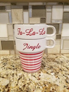 2 Mulberry Home Collection Holiday Mugs Dishwasher And Microwave safe - Picture 1 of 11