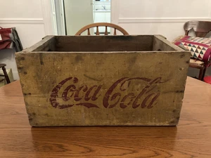 Very Early Coca Cola Hutchinson (Hutch) Bottle Wood Carry Crate - Picture 1 of 6