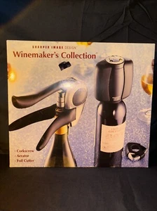 Vintage Sharper Image Design Winemaker Collection Corkscrew Aerator Foil Cutter - Picture 1 of 15