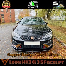 Eaziwrap Seat Leon MK3.5 Cupra FR Bumper Inlay Vinyl Sticker Decal COPPER