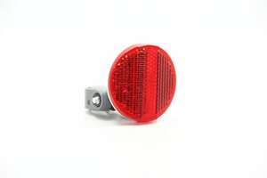 Rear Cateye Reflector Red Round Reflector w/ Clamp Screw 2PC - Picture 1 of 4