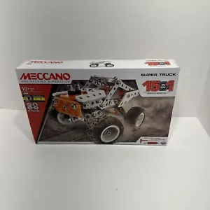 Meccano Super Truck 19204 15 In 1 Steam W/ Tools Level 2 -Age 10+ NEW - Picture 1 of 11