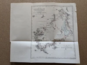 1882 Map of part of the Bolivian Table land antique vintage - Picture 1 of 4