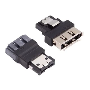 2pcs/lot Portable SATA 7Pin Male to ESATA Female Convertor with Buckle & Exte... - Picture 1 of 9