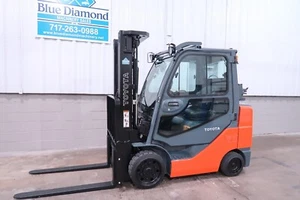 2013' Toyota Forklift, 8FGCU30, 6,000 Cushion, LP Gas, Triple, 4 Way Hydraulic - Picture 1 of 13