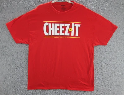 Camisa Kelloggs Cheez It Para Hombres 2XL Roja Novedad Gráfica Camiseta Foto 1 de 4