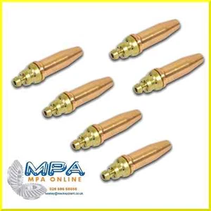 6 X PROPANE PNM GAS CUTTING NOZZLES FOR NM CUTTERS, HD ATTACHMENTS 1/16" - Picture 1 of 1