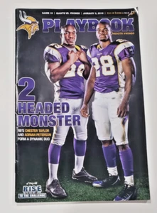 3. Januar 2010 Minnesota Vikings Spielbuch Programm Adrian Peterson Chester Taylor - Bild 1 von 1