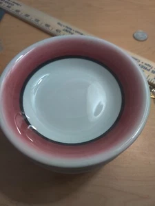 Vintage 70s Mayer China Restaurant Ware Hand Painted Red Maroon Fruit Bowl  - Picture 1 of 4