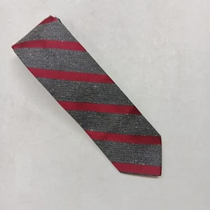 Corbata a rayas gris borgoña Merona 57" largo 2,75" ancho - Imagen 1 de 5