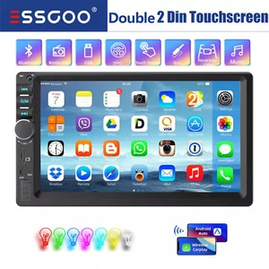 7" Car Stereo Double 2 DIN Android Auto Carplay GPS Navi Head Unit WIFI USB MP5 - Picture 1 of 15