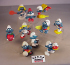 Vintage 1970's 1980's Smurfs 10 PVC figures Smurf Toys Bully Schleich Entex