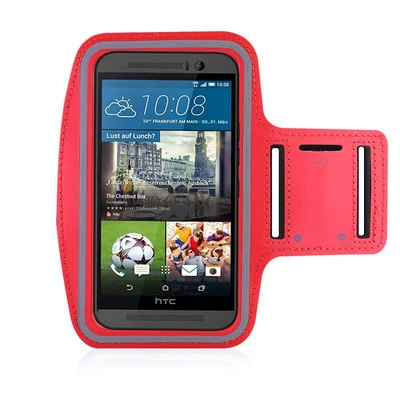 HTC One M9 Red Sports Fitness Running Armband Tie Adjustable - Image 1 of 4