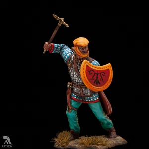 Guerrero persa con escudo pequeño 54 mm soldado de juguete pintado | Coleccionable - Imagen 1 de 6