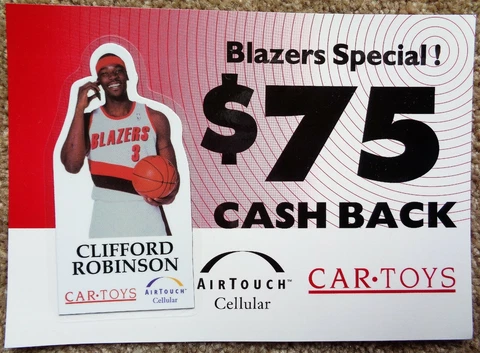 CLIFFORD ROBINSON MAGNET Cliff 1996-97 Handout Portland Trailblazers Blazers SGA Cover