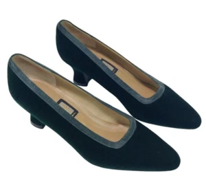 Women’s Nina Classic Green Velvet Formal Holiday Heels size 7 M - Picture 1 of 9