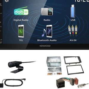 Kenwood 2DIN DAB+ Autoradio für Fiat Ducato ab 2006 schwarz gerade Kante - Bild 1 von 5