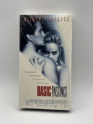 Basic Instinct 1992 VHS Michael Douglas Sharon Stone Paul Verhoeven SEALED NOS - Image 1 of 4