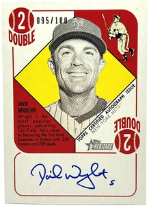 2015 Topps Heritage '51 Collection - David Wright - On-Card Autograph /100 Mets - Picture 1 of 2