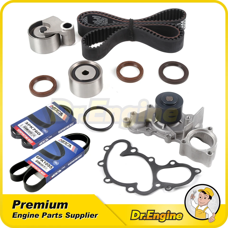Kit de correa de distribución bomba de agua correas de transmisión aptas para Toyota Camry 1988-1991 2,5 L Foto 1 de 4