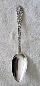 Repousse Kirk Sterling Silber Esslöffel - Bild 1 von 2