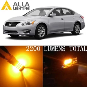 Alla Lighting Rear Signal Light Amber Yellow Blinker Lamps LED Bulbs for Nissan - Picture 1 of 7